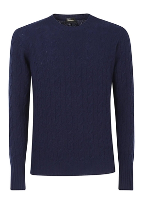 Drumohr cable-knit crew-neck sweater - Blue