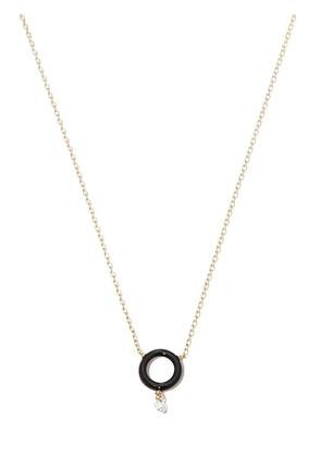 Persée 18kt yellow gold diamond pendant necklace