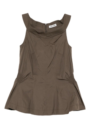 Low Classic shirred blouse top - Green