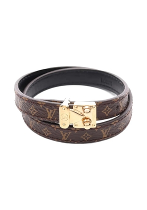 Louis Vuitton Pre-Owned 2025 S-Lock Double Tour bracelet - Brown