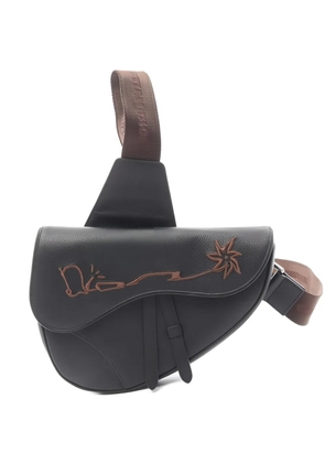 Christian Dior Pre-Owned x Cactus Jack Saddle leather crossbody bag - Black