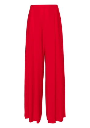Carolina Herrera pleated wide-leg trousers - Red