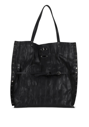Zanellato medium A' Spasso Allacciata Plisse' tote bag - Black