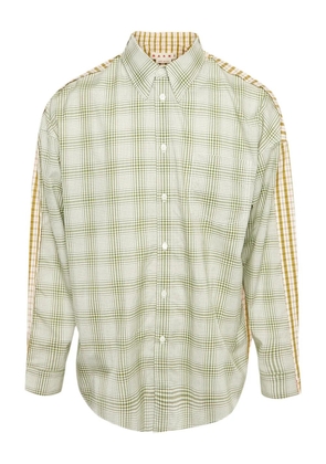 Marni Pre-Owned oversized checked shirt - Green