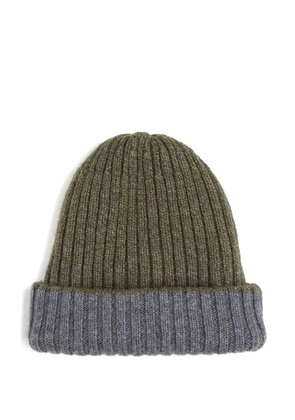 Fedeli ribbed beanie hat - Green