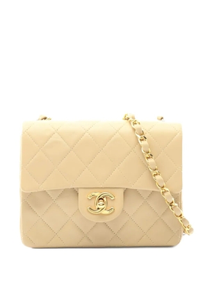 CHANEL Pre-Owned 1989-1991 Mini Square Flap shoulder bag - Neutrals