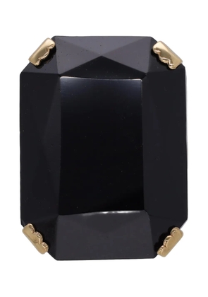Krizia Pre-Owned Krizia gemstone adjustable ring - Black
