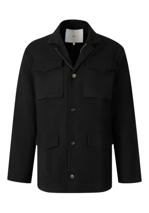 Setchu virgin-wool shirt jacket - Black