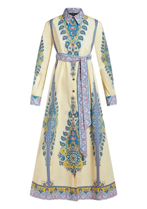 ETRO paisley-print shirt dress - White