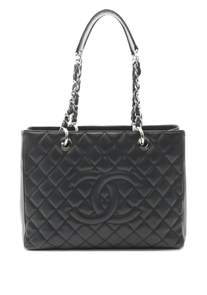 CHANEL Pre-Owned 2012 Grand Shopping GST Diamond-quilted tote bag - Black
