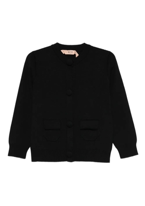 Nº21 button-up cardigan - Black