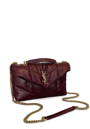 Saint Laurent Toy Puffer quilted chain-strap shoulder bag - Red