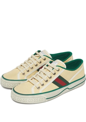 Gucci Pre-Owned 1977 Web-stripe sneakers - Neutrals