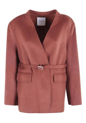 Isabelle Blanche belt-detail jacket - Brown