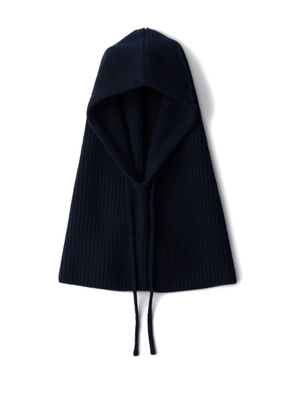 Prada triangle-logo balaclava - Blue