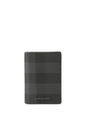Burberry check-print bifold card holder - Black