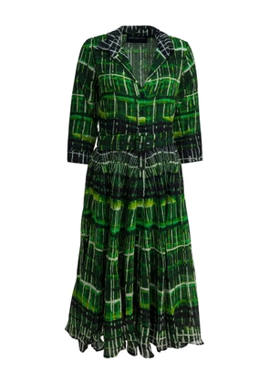 Samantha Sung plaid belted dress - Green