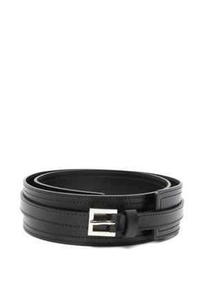Lorena Antoniazzi stitched buckle belt - Black