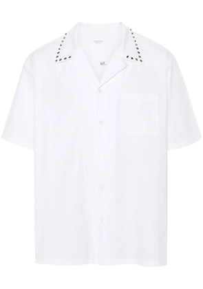 Valentino Garavani Rockstud-embellished bowling shirt - White