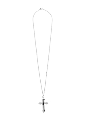 MISBHV cross-pendant necklace - Silver