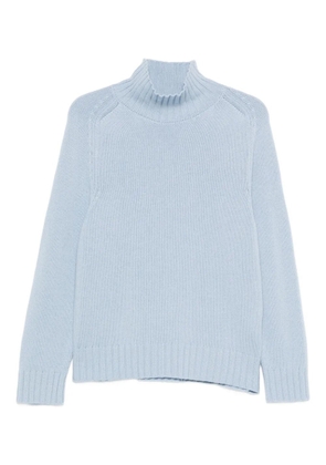 Purotatto high-neck ribbed sweater - Blue