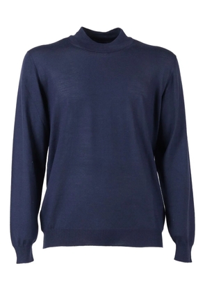 Fedeli mock-neck sweater - Blue