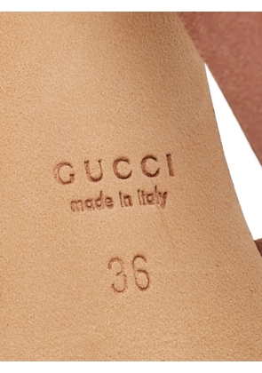 Gucci Pre-Owned crystal-embellished sandals - Brown