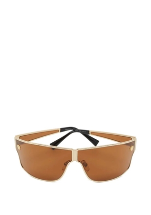 Versace Pre-Owned Medusa shield sunglasses - Gold