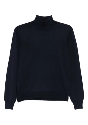Tagliatore turtleneck wool sweater - Blue