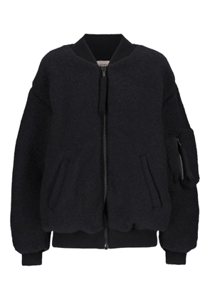 Laneus Bouclé bomber jacket - Black