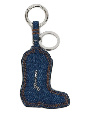 GANNI boot keyring - Blue