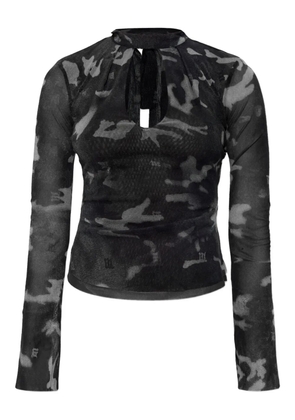 MISBHV camouflage-print blouse - Black