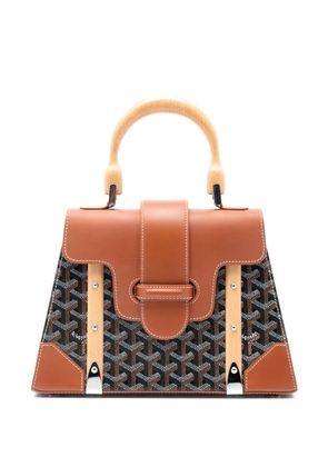 Goyard Pre-Owned 2016 Goyardine Saigon Structured PM satchel - Black