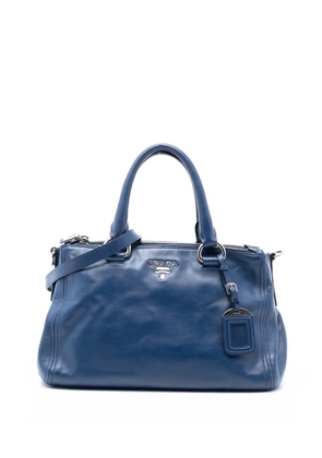 Prada Pre-Owned 2000-2025 Soft Calf Double Zip satchel - Blue