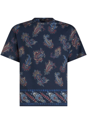 ETRO paisley-print cotton T-shirt - Blue