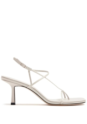 Studio Amelia 70mm Cross Front leather sandals - Neutrals