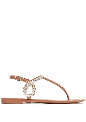 Aquazzura Almost Bare crystal-embellished sandals - Pink