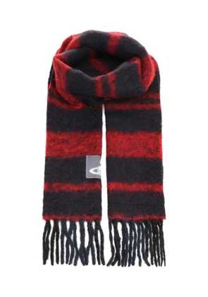 Vivienne Westwood striped scarf - Red