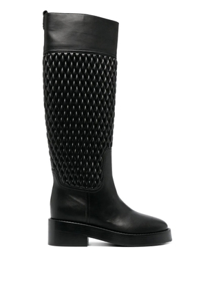 Casadei Dome quilted riding boots - Black