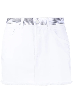 DONDUP straight denim skirt - White