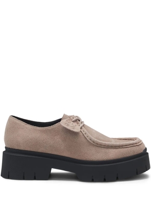 HUGO platform lace-up derby shoes - Neutrals