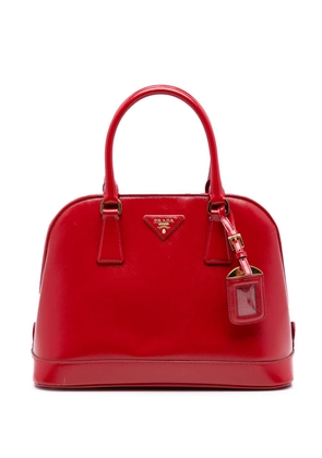 Prada Pre-Owned 2010-2025 Medium Saffiano Vernice Open Promenade satchel - Red