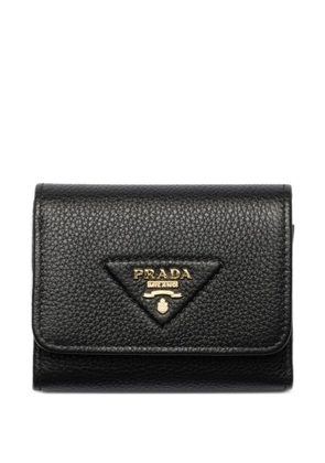 Prada small logo-embellished wallet - Black
