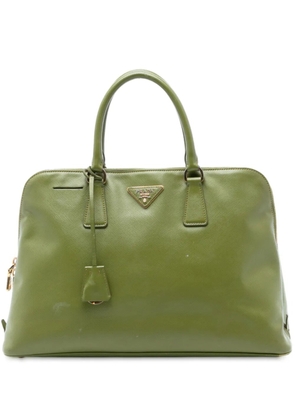 Prada Pre-Owned 2010-2025 Large Saffiano Lux Promenade satchel - Green