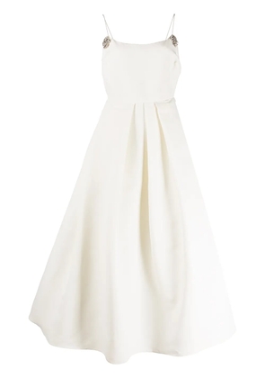 Sachin & Babi Audra crystal-embellished flared midi dress - White