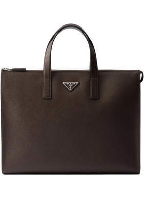 Prada leather tote bag - Brown