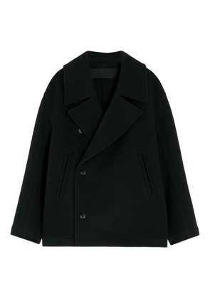 LEMAIRE double-breasted peacoat - Black