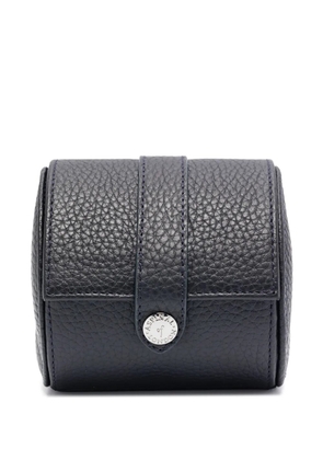 Aspinal Of London leather watch roll - Blue