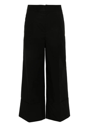TWINSET cropped straight trousers - Black