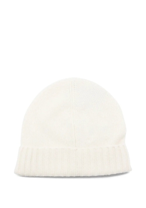 kujten ribbed beanie hat - White